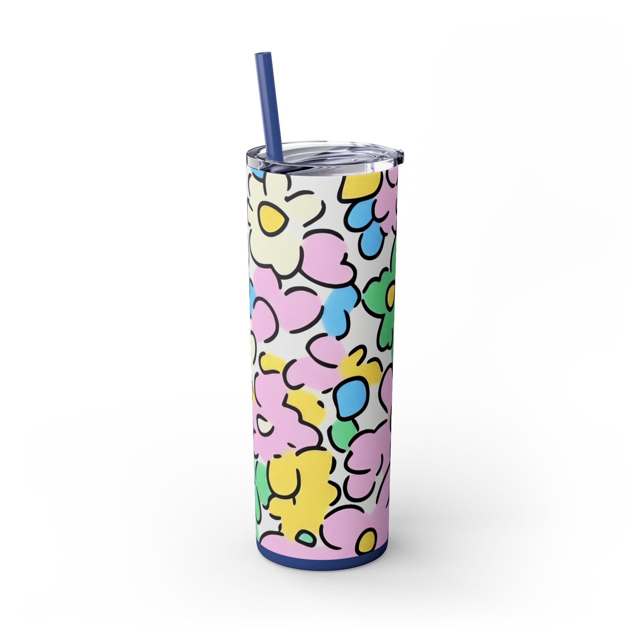 Floral Maars Personalized Skinny Tumbler, Artsulli - Art is Long, Life is Short, Mug, , , , , , , 