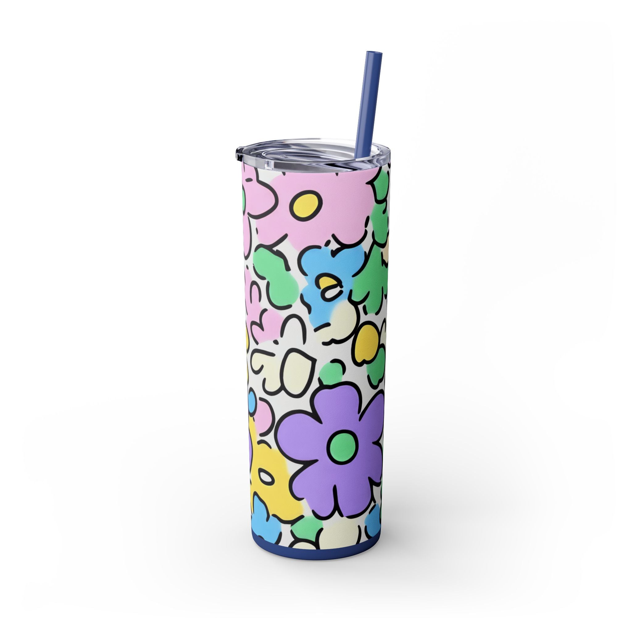 Floral Maars Personalized Skinny Tumbler, Artsulli - Art is Long, Life is Short, Mug, , , , , , , 