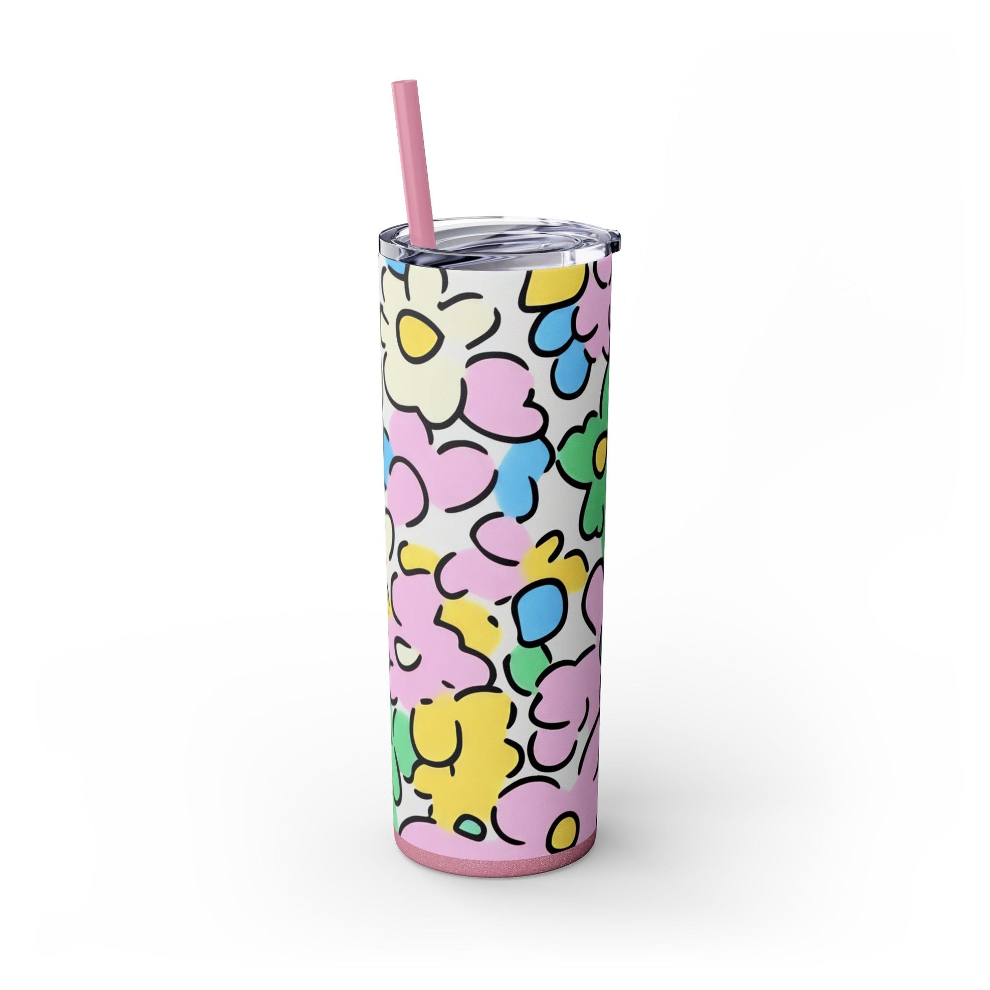 Floral Maars Personalized Skinny Tumbler, Artsulli - Art is Long, Life is Short, Mug, , , , , , , 