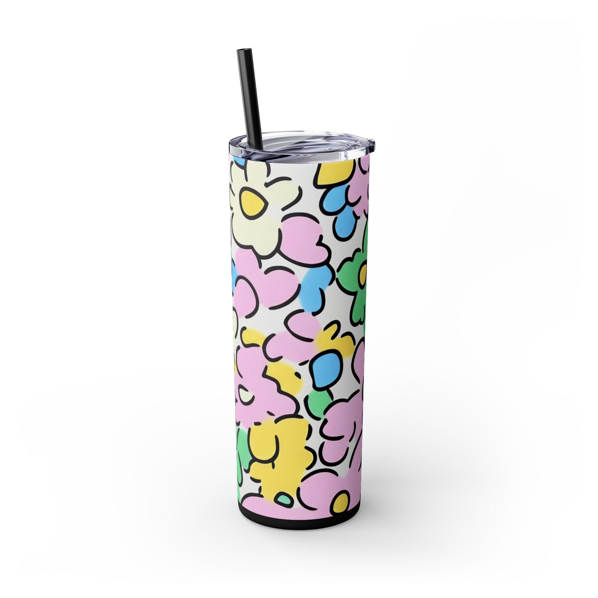 Floral Maars Personalized Skinny Tumbler, Artsulli - Art is Long, Life is Short, Mug, , , , , , , 