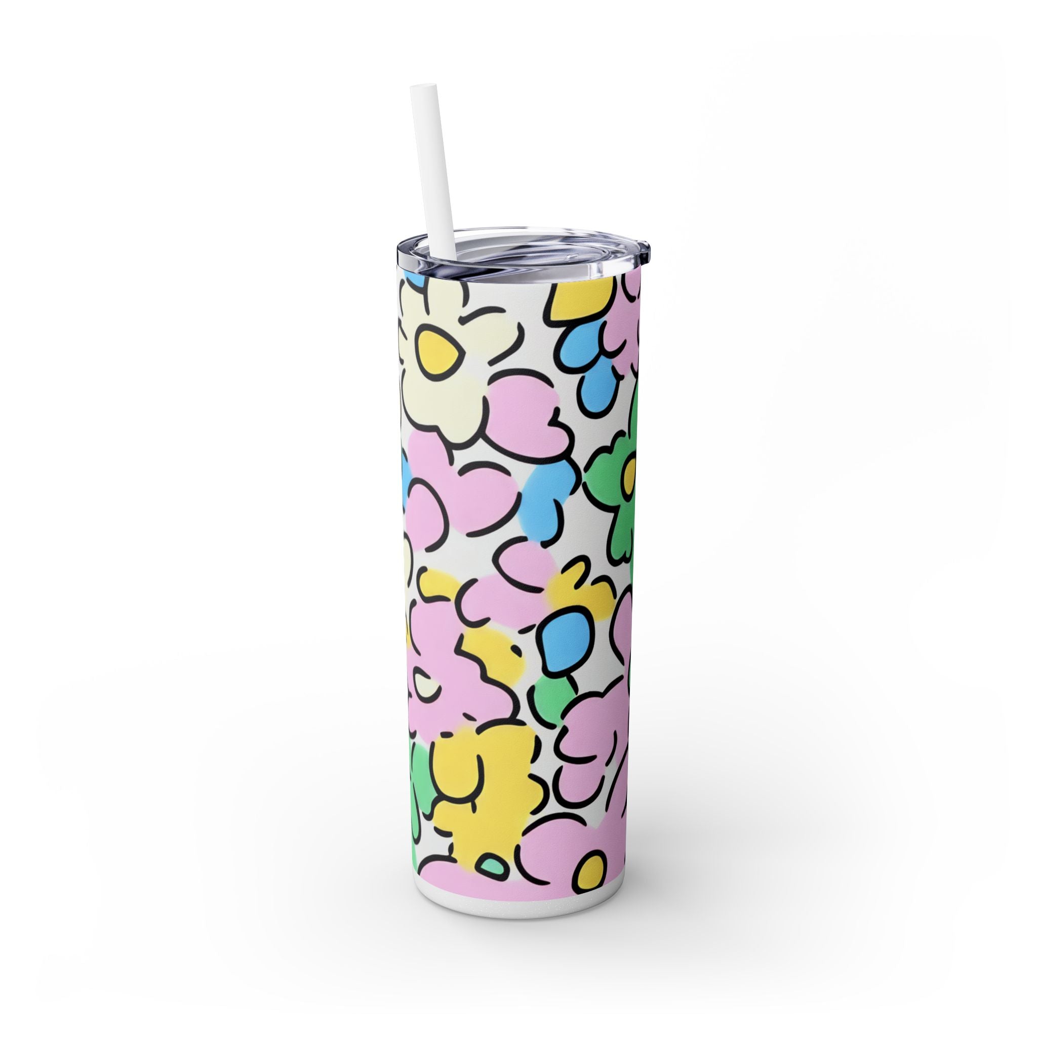 Floral Maars Personalized Skinny Tumbler, Artsulli - Art is Long, Life is Short, Mug, , , , , , , 