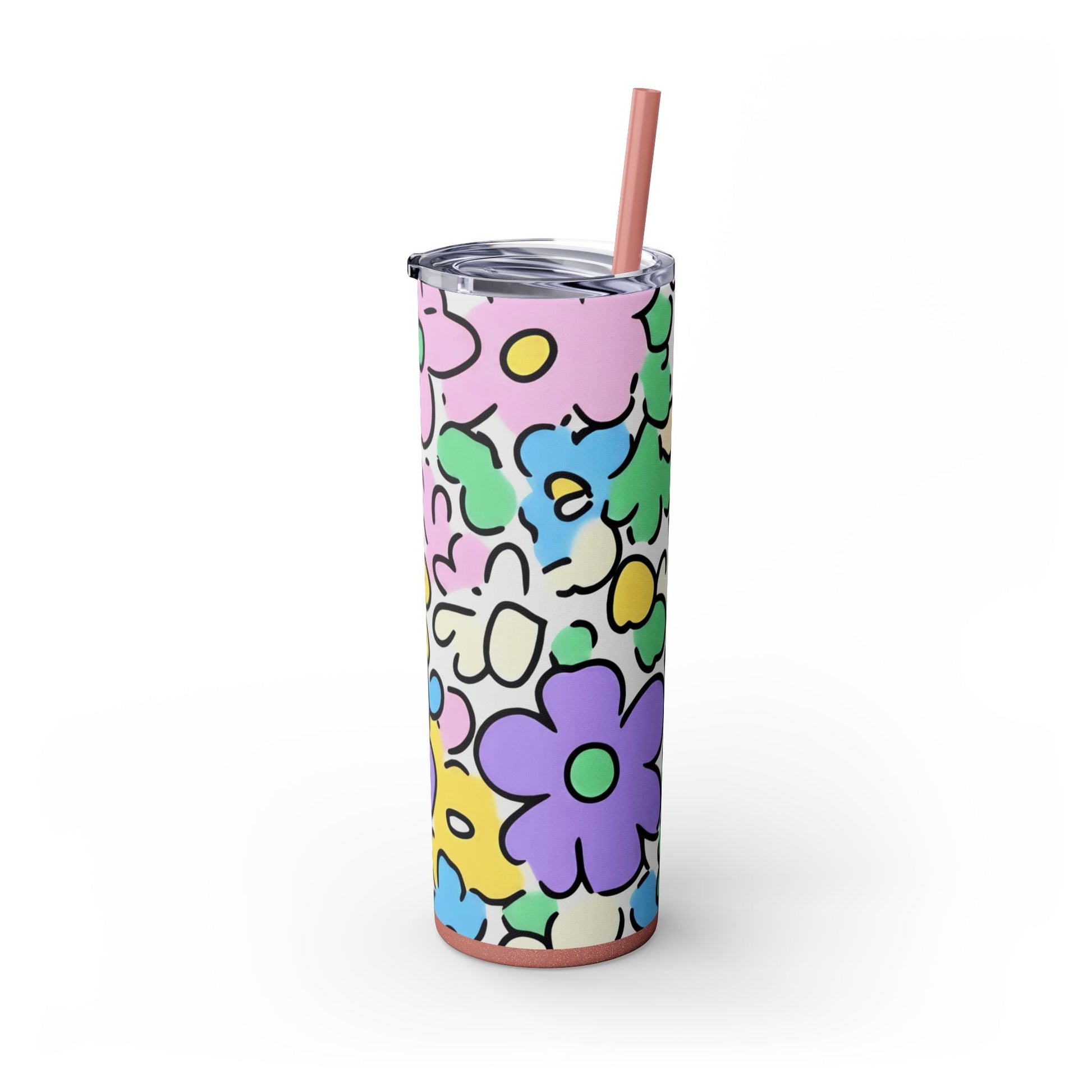 Floral Maars Personalized Skinny Tumbler, Artsulli - Art is Long, Life is Short, Mug, , , , , , , 