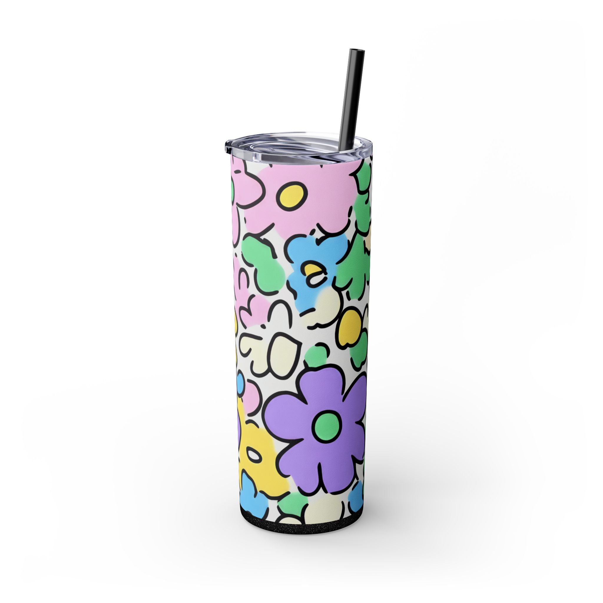 Floral Maars Personalized Skinny Tumbler, Artsulli - Art is Long, Life is Short, Mug, , , , , , , 