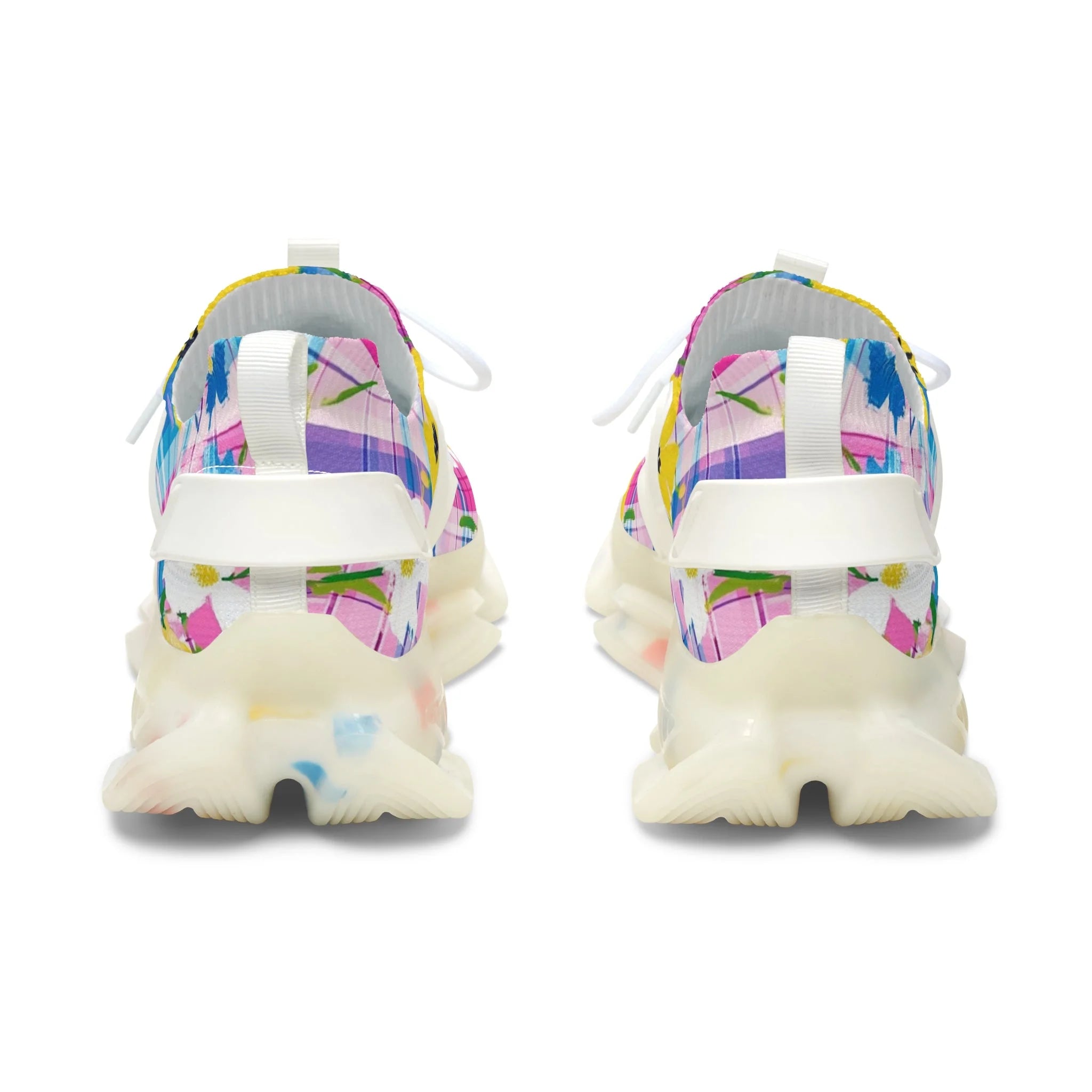 Floral Mesh Sneakers with Translucent Soles, Artsulli - Art is Long, Life is Short, Shoes, , , , , , , 