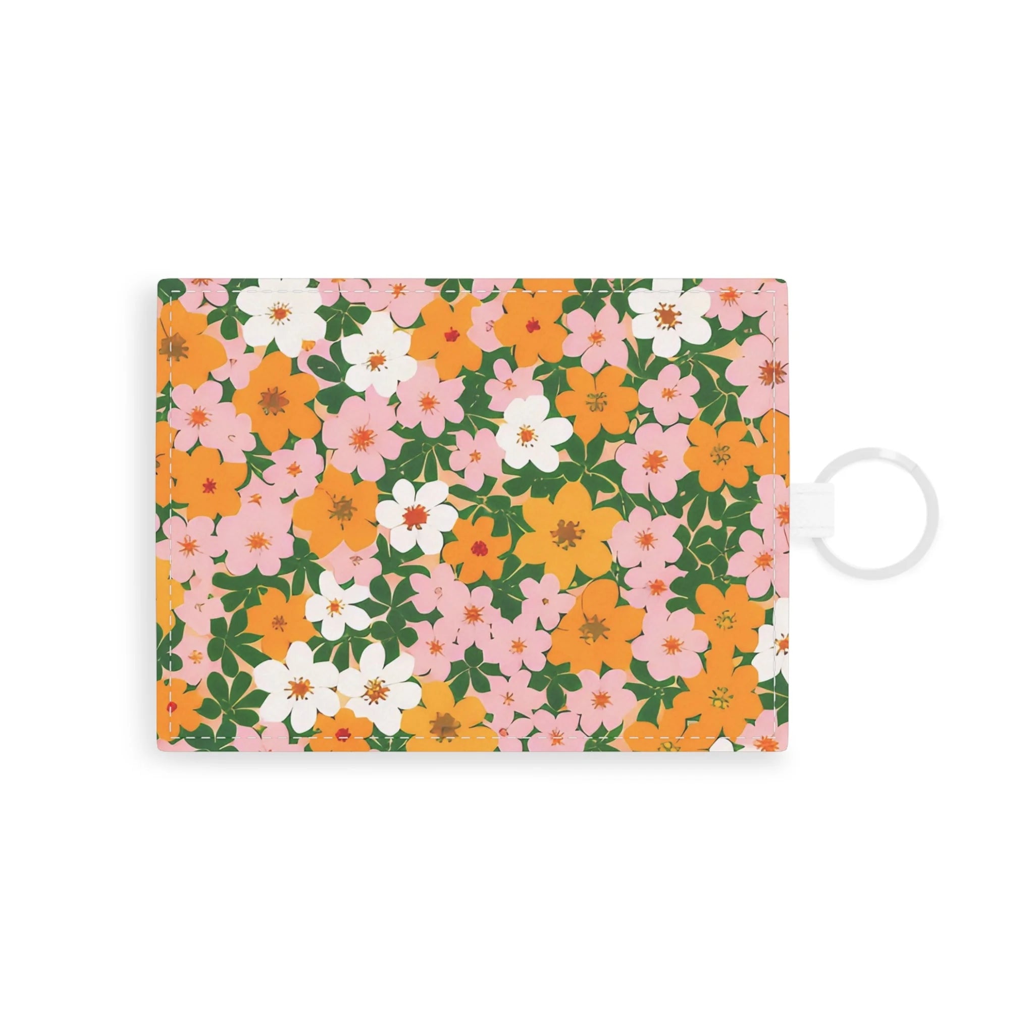 JAKKOUTTHEBXX Floral Pattern Card Holder with Ring 2025