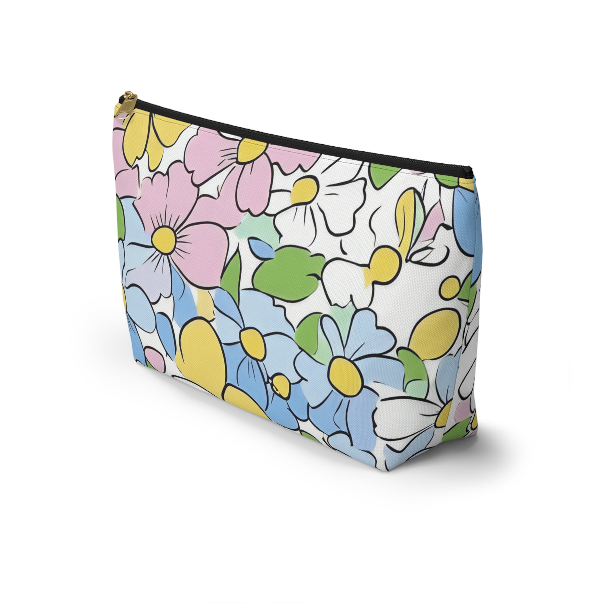 Printify Floral Pattern Cosmetic Bag 2025