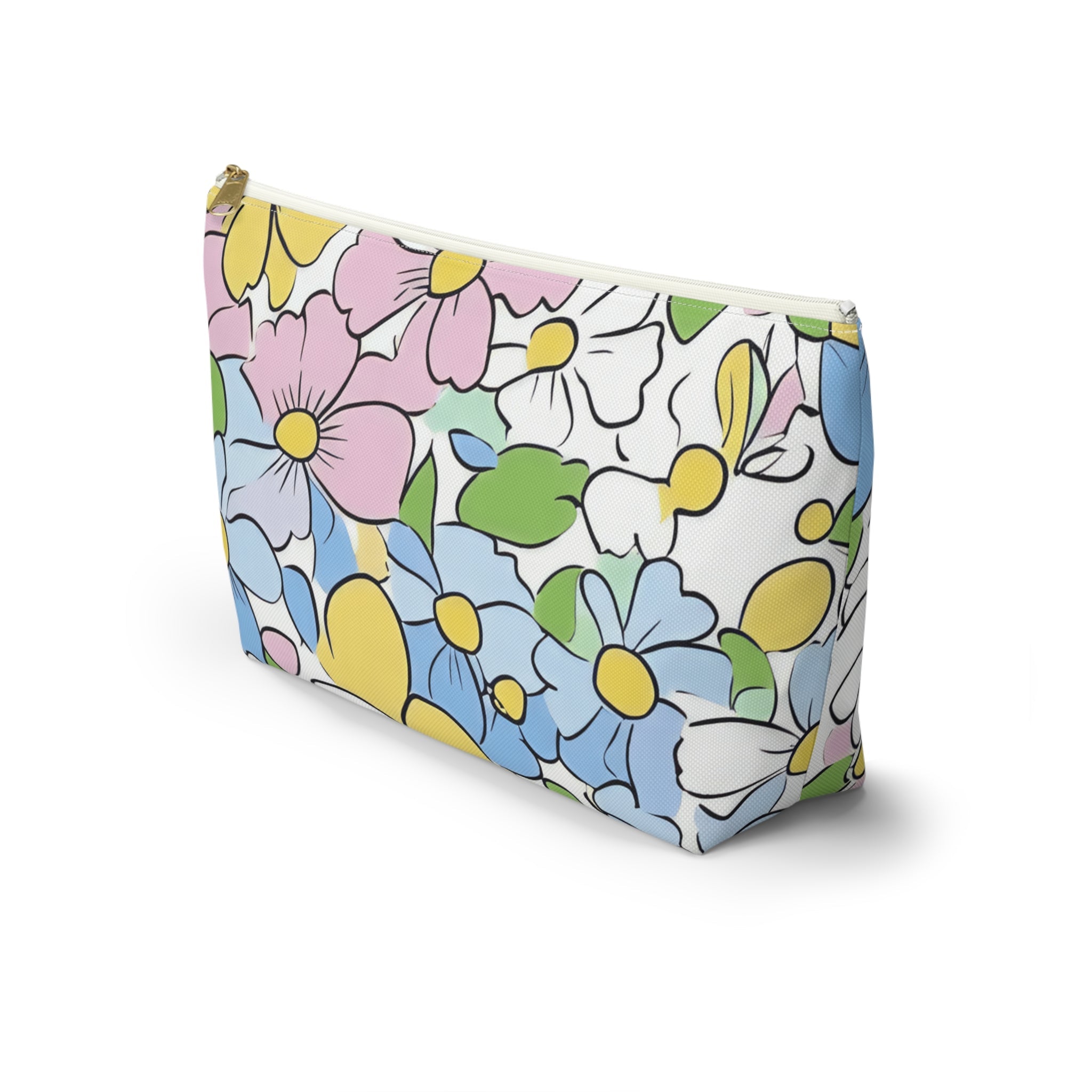 Printify Floral Pattern Cosmetic Bag 2025