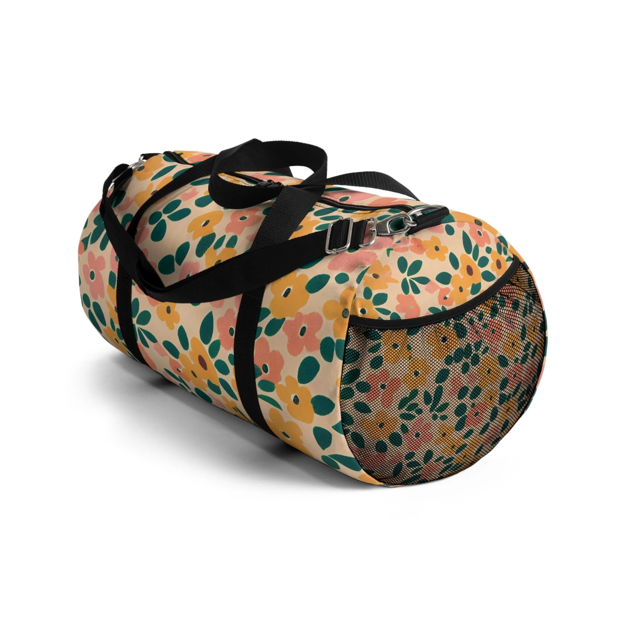 Floral Pattern Duffel Bags, Artsulli - Art is Long, Life is Short, Bags, , , , , , , 