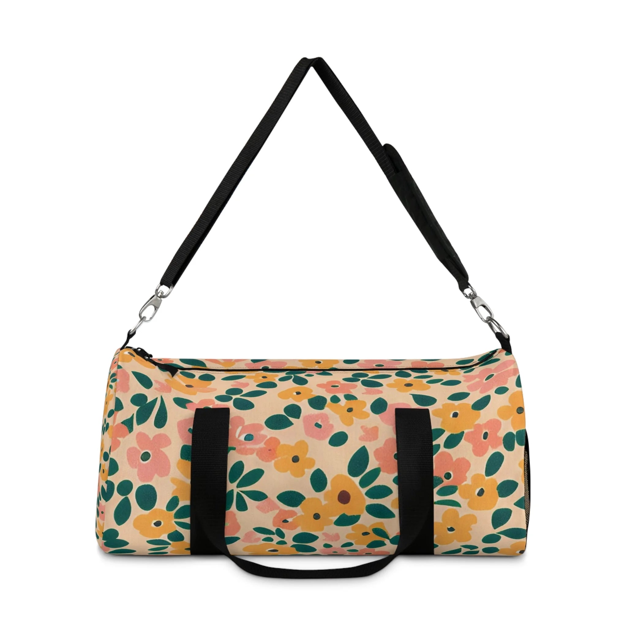 Floral Pattern Duffel Bags, Artsulli - Art is Long, Life is Short, Bags, , , , , , , 