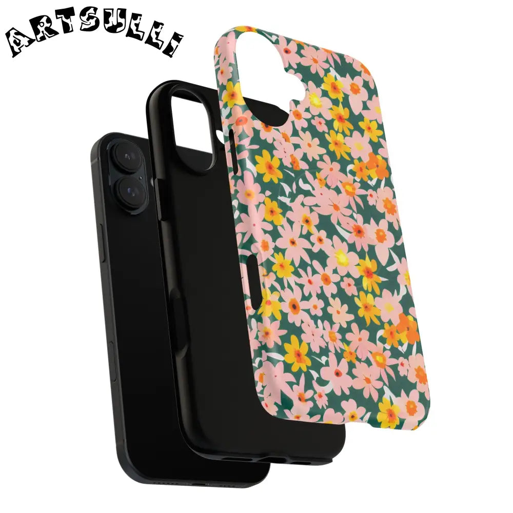 Floral Pattern MagSafe Phone Case, Artsulli - Art is Long, Life is Short, Phone Case, , , , , , , 