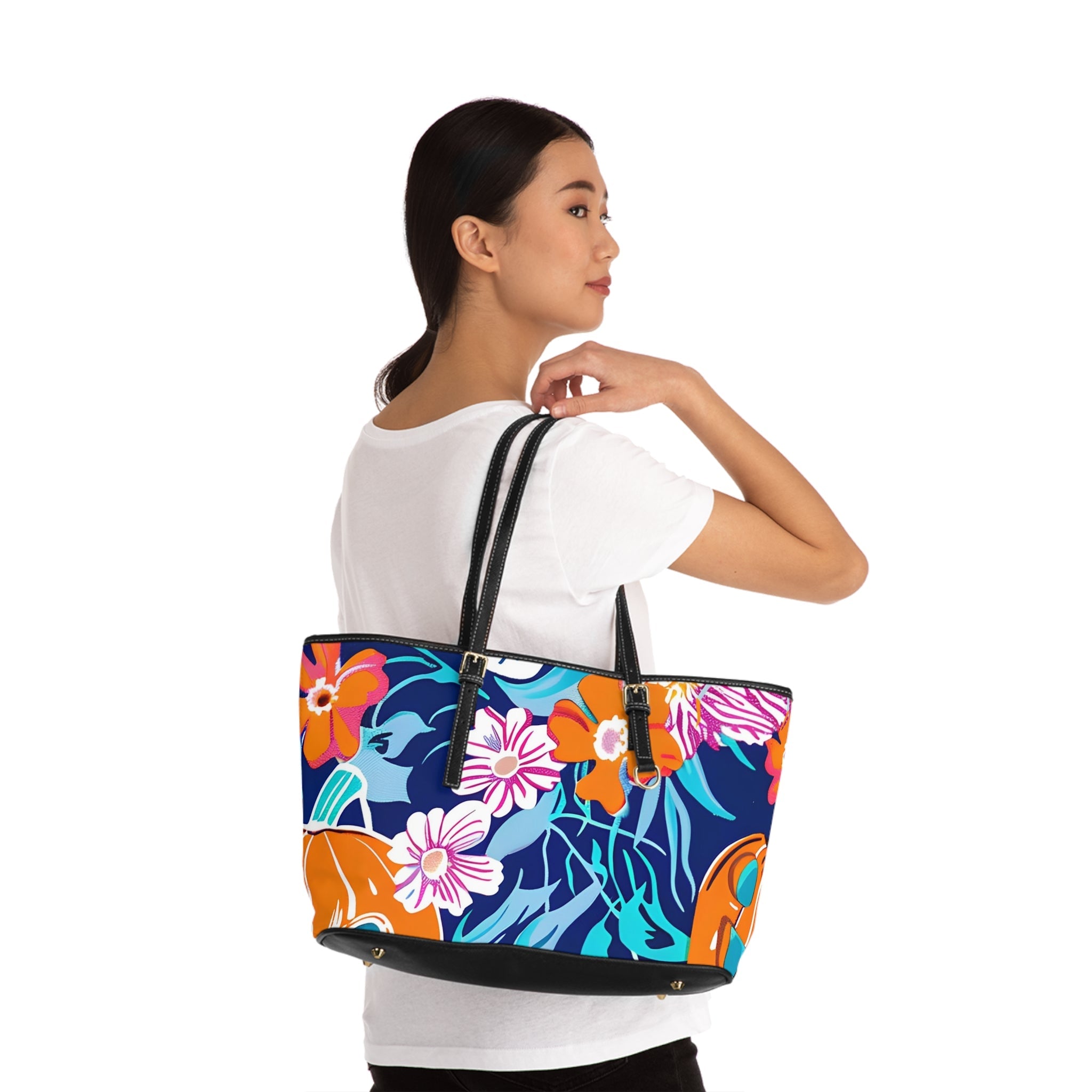 Floral Pattern Shoulder Bag, Artsulli - Art is Long, Life is Short, Bags, , , , , , , 