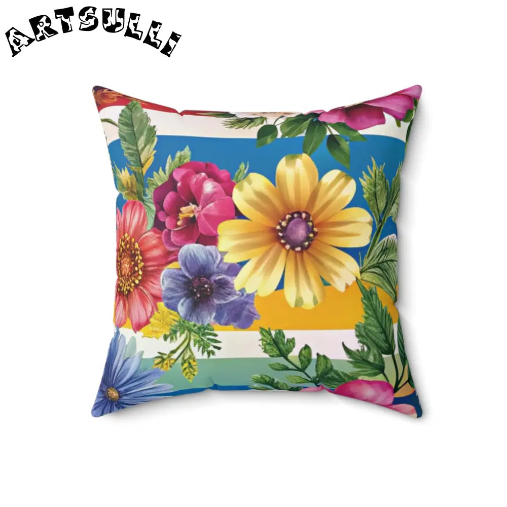 Floral Patterned Throw Pillow, Artsulli - Art is Long, Life is Short, Home Decor, , , , , , , 