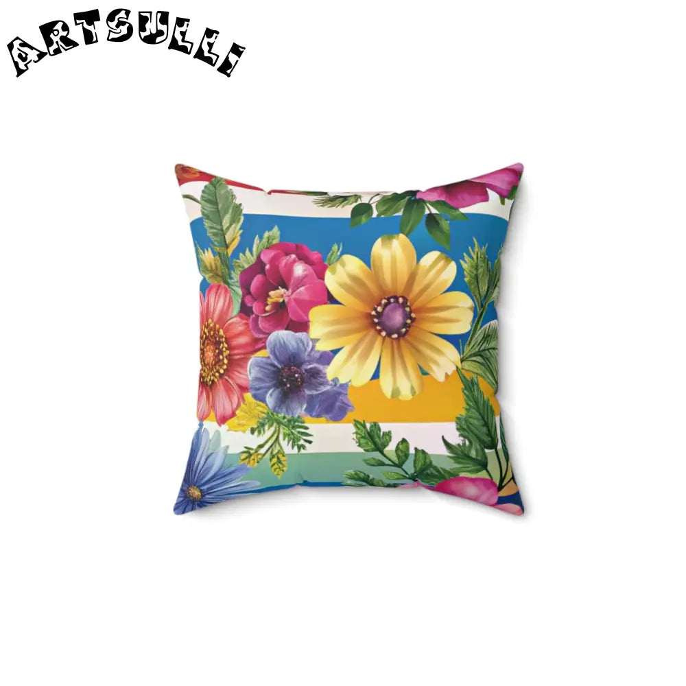 Floral Patterned Throw Pillow, Artsulli - Art is Long, Life is Short, Home Decor, , , , , , , 