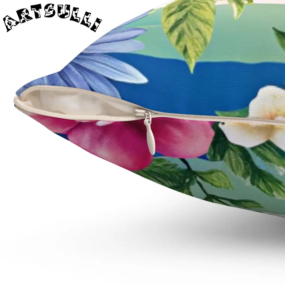 Floral Patterned Throw Pillow, Artsulli - Art is Long, Life is Short, Home Decor, , , , , , , 