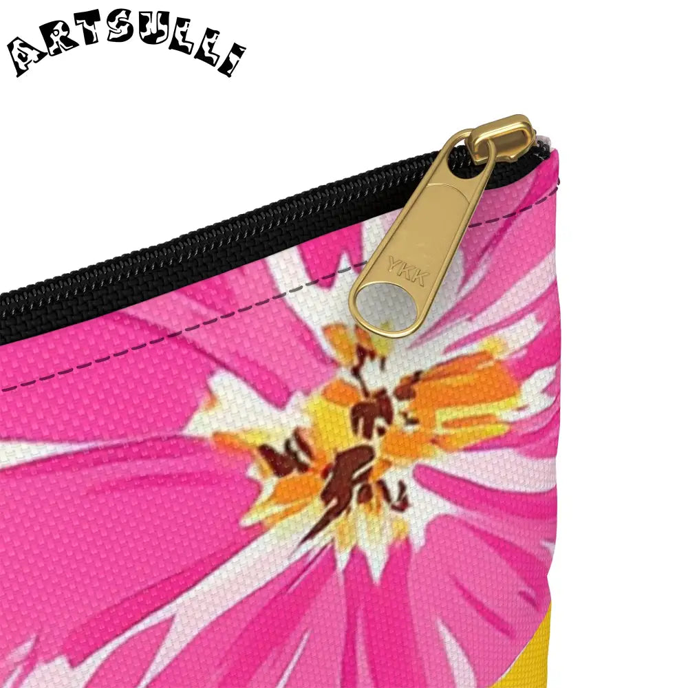 Floral Patterned Zipper Pouch, Artsulli - Art is Long, Life is Short, Bags, , , , , , , 