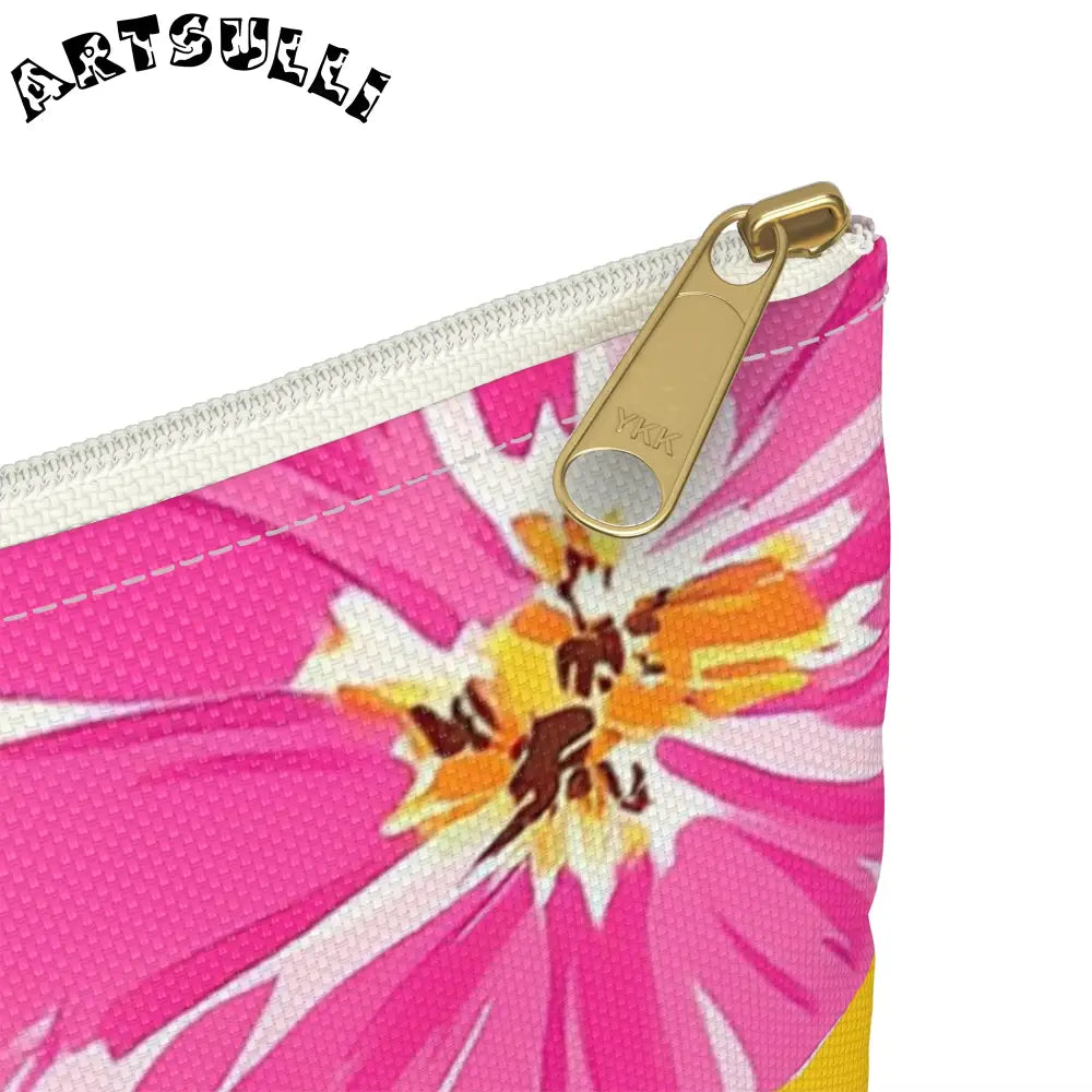 Floral Patterned Zipper Pouch, Artsulli - Art is Long, Life is Short, Bags, , , , , , , 