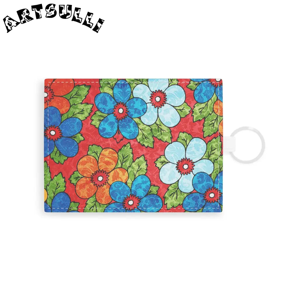 JAKKOUTTHEBXX Floral Personalized Card Holder with Keyring 2025
