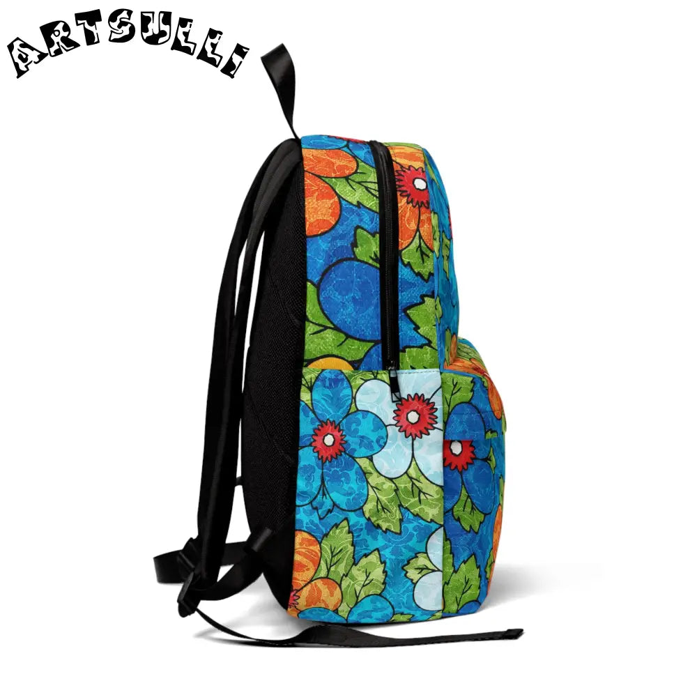 JAKKOUTTHEBXX Floral Print Backpack Features Durable Construction 2025