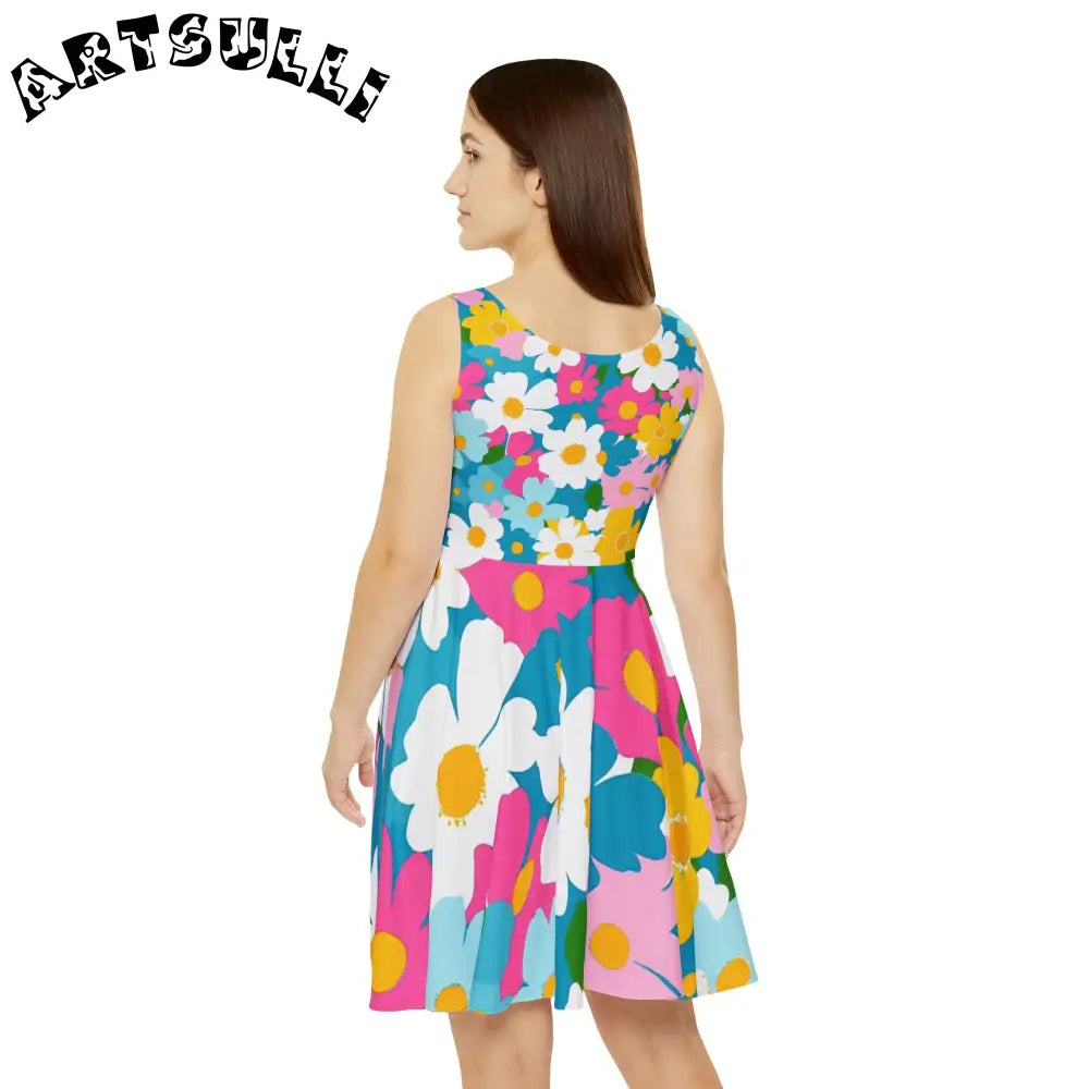 JAKKOUTTHEBXX Floral Print Custom Skater Dress 2025