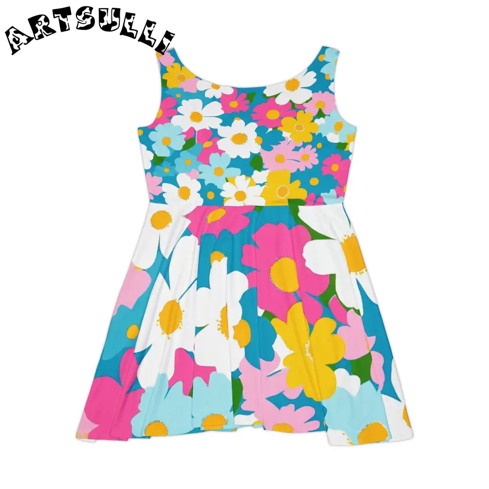 JAKKOUTTHEBXX Floral Print Custom Skater Dress 2025