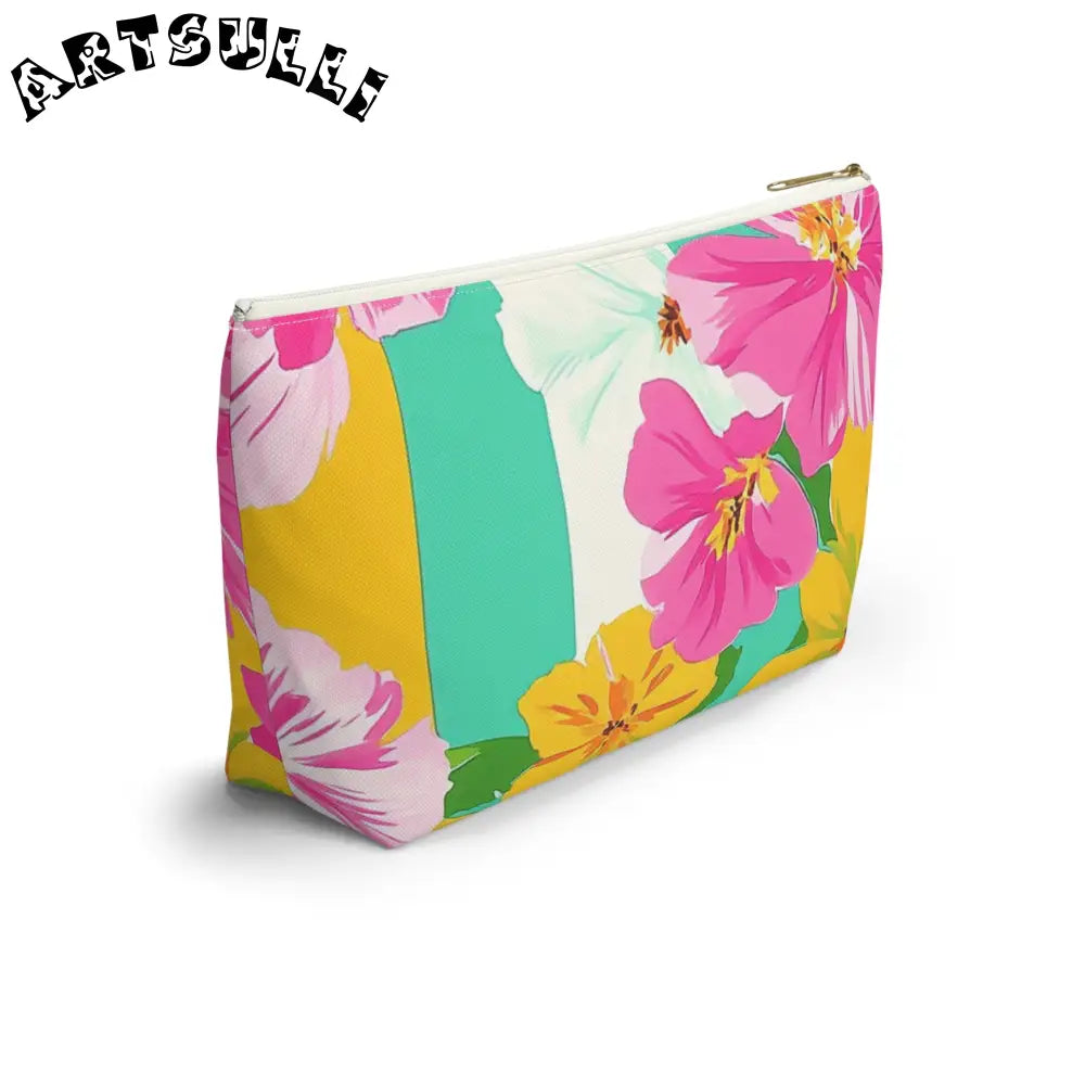 Floral Print Multipurpose Pouch, Artsulli - Art is Long, Life is Short, Bags, , , , , , , 