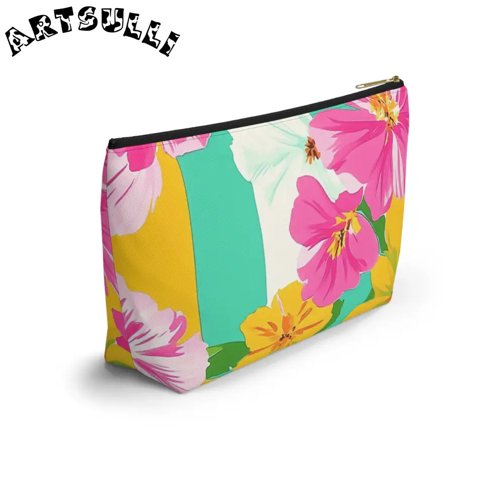 Floral Print Multipurpose Pouch, Artsulli - Art is Long, Life is Short, Bags, , , , , , , 