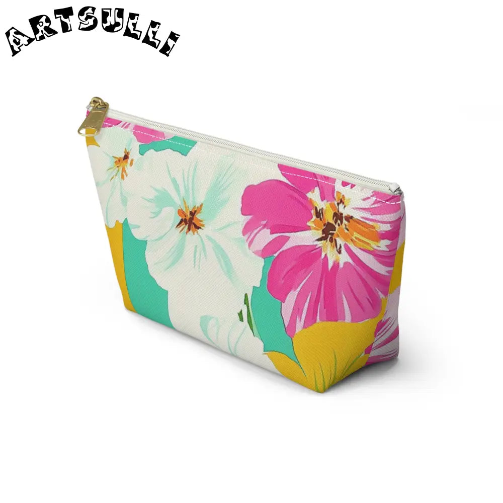 Floral Print Multipurpose Pouch, Artsulli - Art is Long, Life is Short, Bags, , , , , , , 