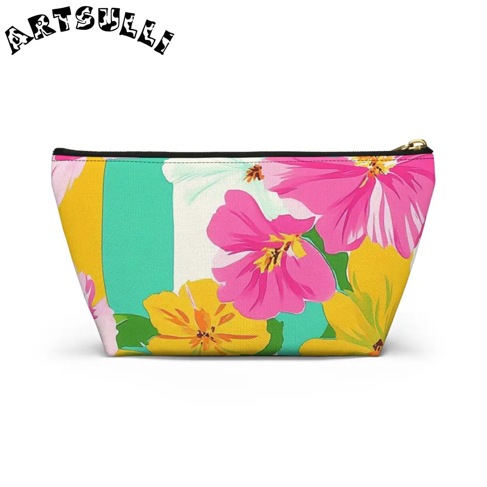 Floral Print Multipurpose Pouch, Artsulli - Art is Long, Life is Short, Bags, , , , , , , 