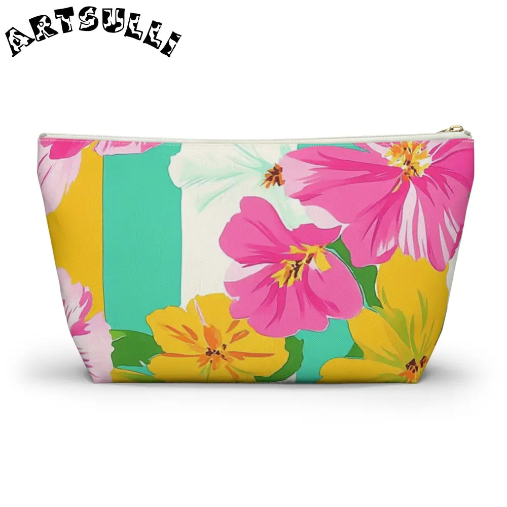 Floral Print Multipurpose Pouch, Artsulli - Art is Long, Life is Short, Bags, , , , , , , 