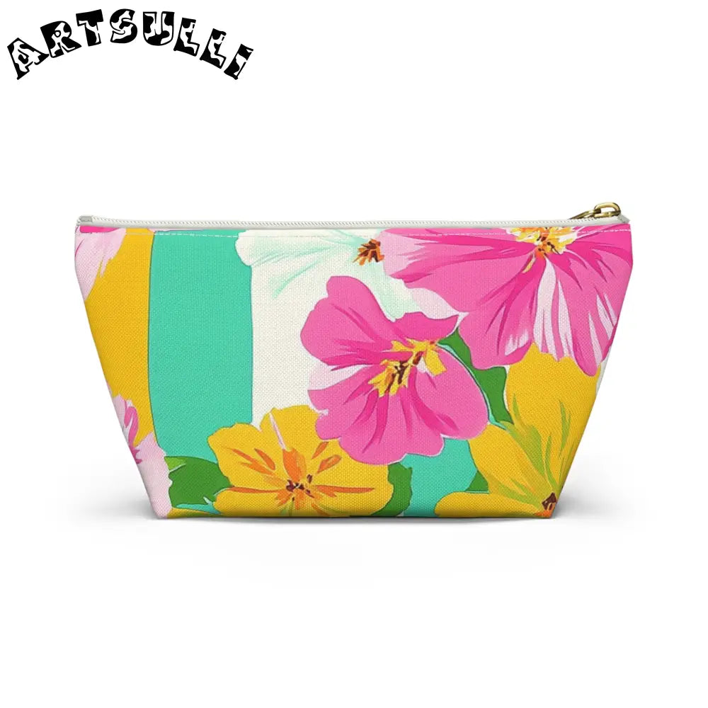 Floral Print Multipurpose Pouch, Artsulli - Art is Long, Life is Short, Bags, , , , , , , 