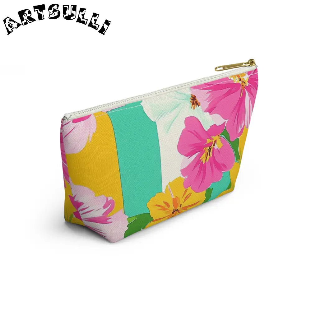Floral Print Multipurpose Pouch, Artsulli - Art is Long, Life is Short, Bags, , , , , , , 