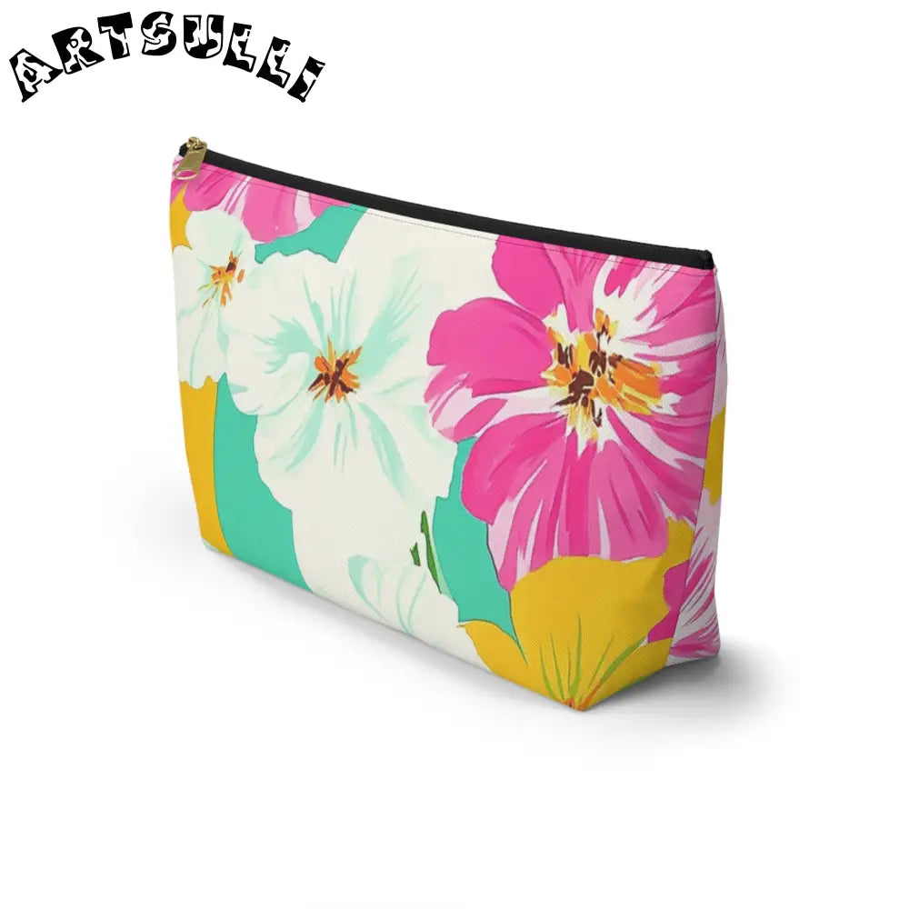 Floral Print Multipurpose Pouch, Artsulli - Art is Long, Life is Short, Bags, , , , , , , 