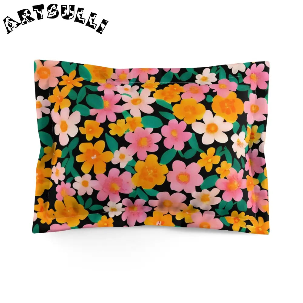 Floral Print Pillow Sham, Artsulli - Art is Long, Life is Short, Home Decor, Size, Standard, , , , , 75081619594903038624