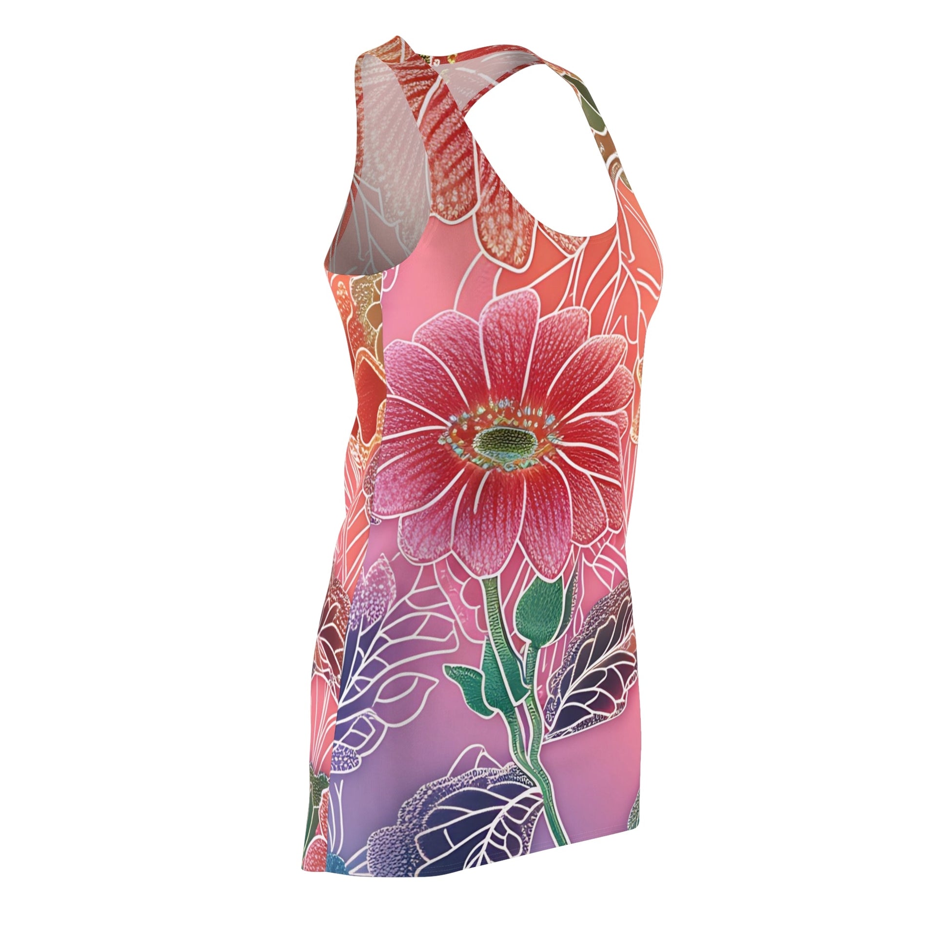 Printify Floral Racerback Mini Dress 2025