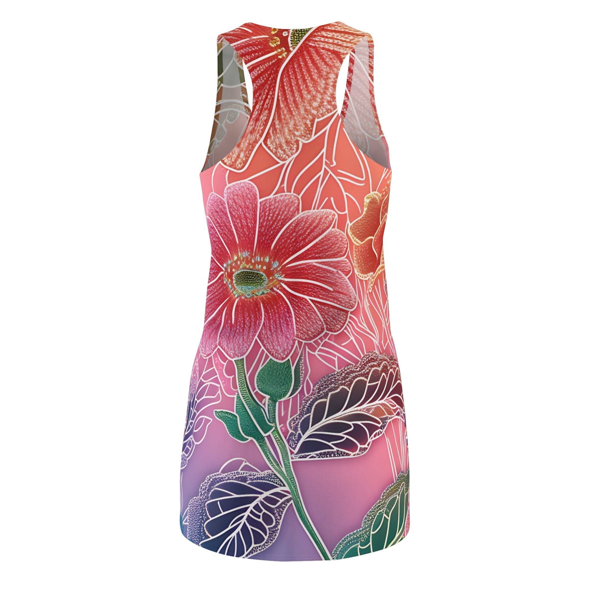 Printify Floral Racerback Mini Dress 2025