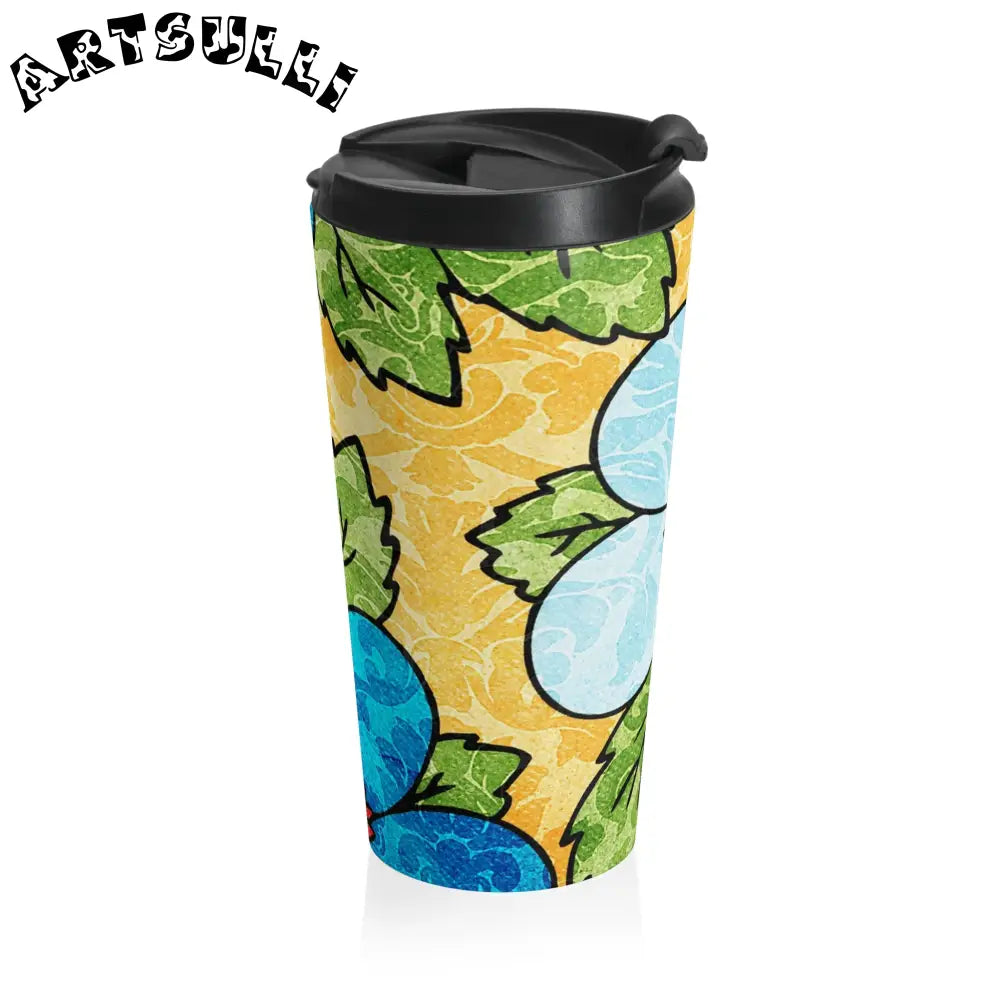 Floral Stainless Steel Mug for Busy Everyday Life, Artsulli - Art is Long, Life is Short, Mug, , , , , , , 