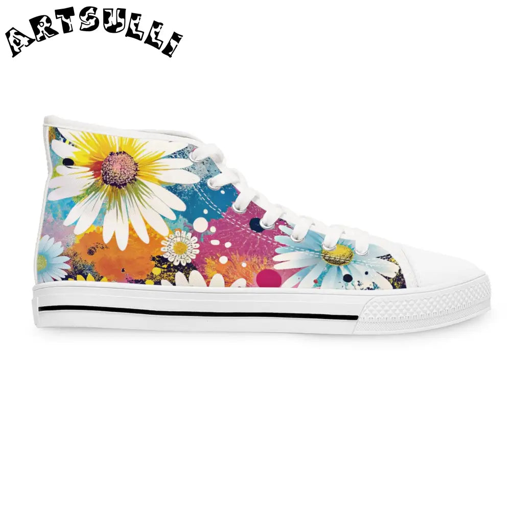 Floral Women’s High Breathable Polyester Canvas Sneakers, Artsulli - Art is Long, Life is Short, Shoes, , , , , , , 