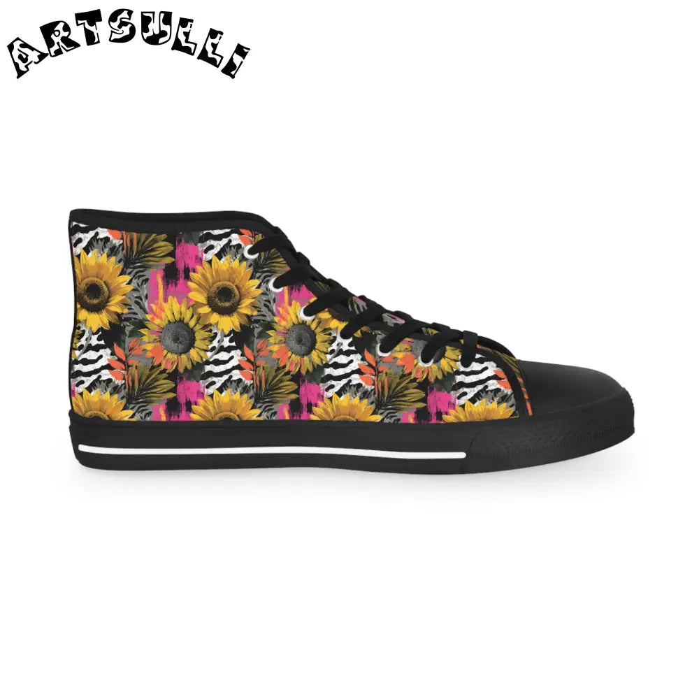 JAKKOUTTHEBXX Floral Zebra High Tops in Breathable Polyester Canvas 2025