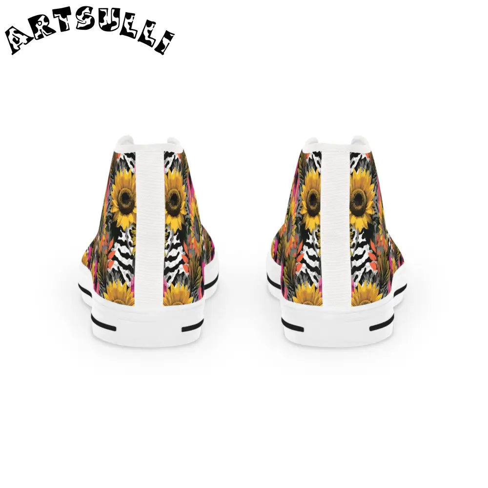JAKKOUTTHEBXX Floral Zebra High Tops in Breathable Polyester Canvas 2025