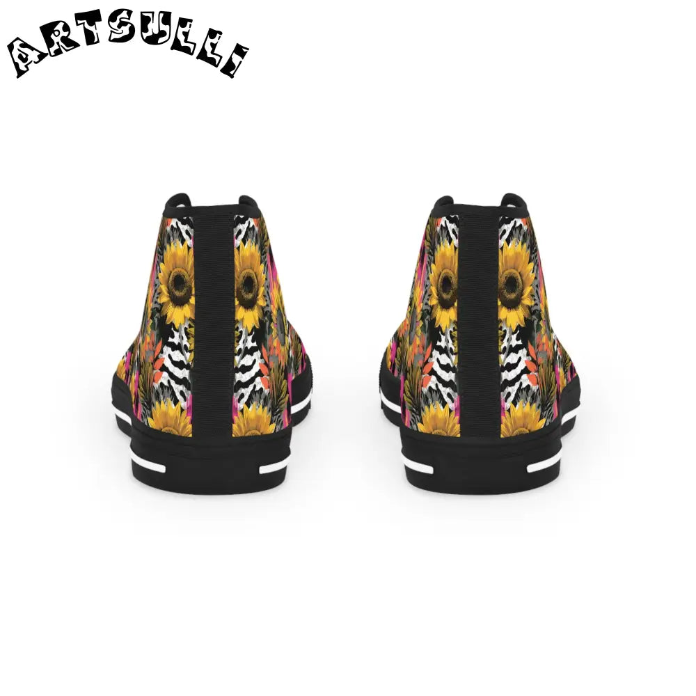 JAKKOUTTHEBXX Floral Zebra High Tops in Breathable Polyester Canvas 2025