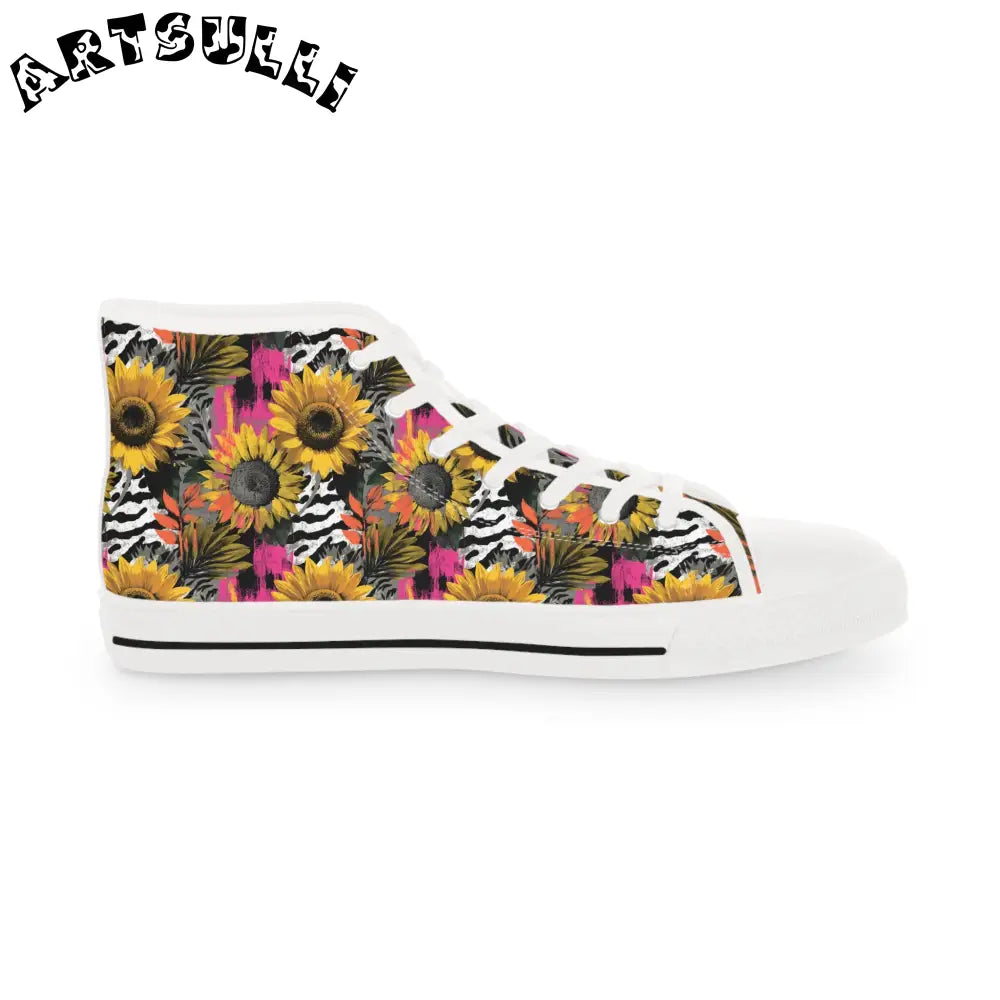 JAKKOUTTHEBXX Floral Zebra High Tops in Breathable Polyester Canvas 2025