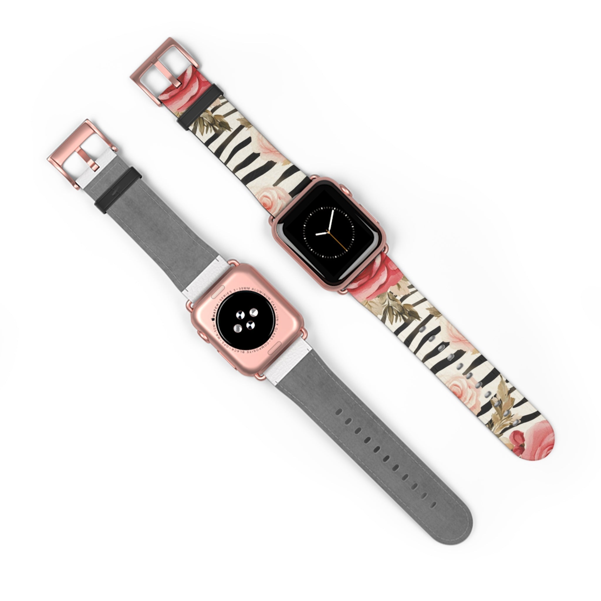 Floral Zebra Print Apple Watch Band, Artsulli - Art is Long, Life is Short, Accessories, , , , , , , 
