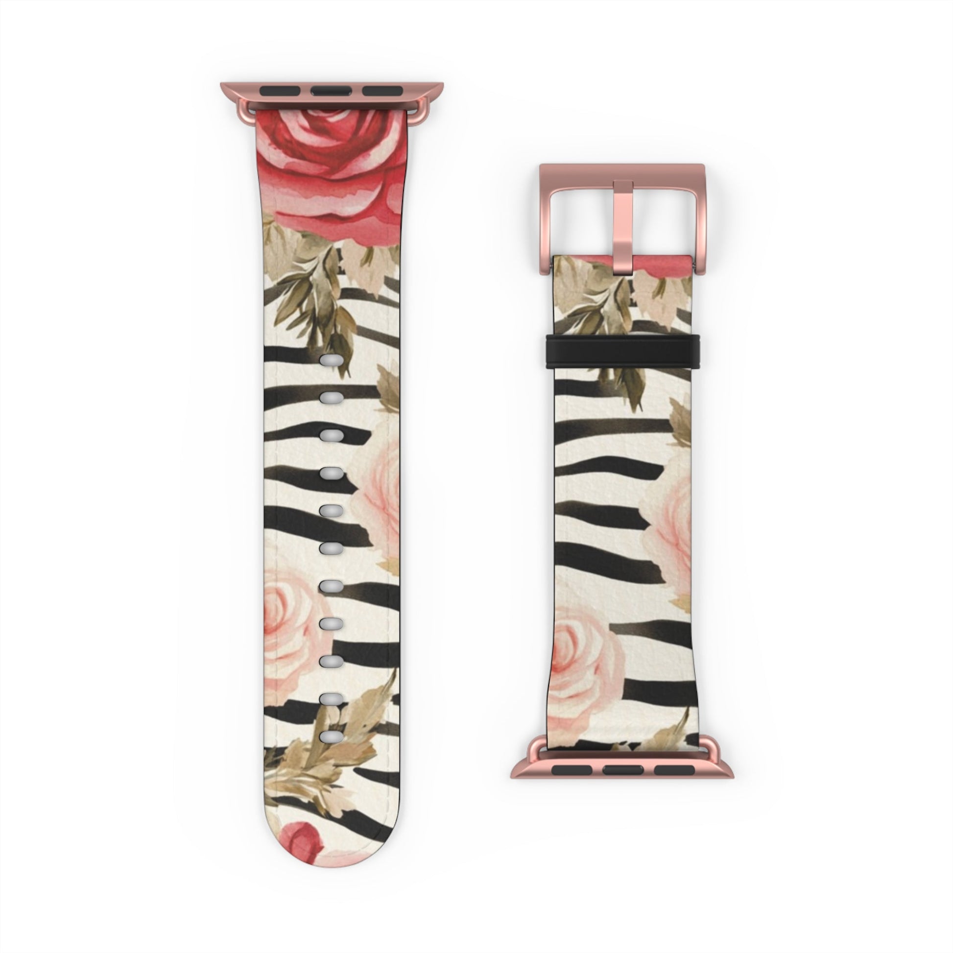 Floral Zebra Print Apple Watch Band, Artsulli - Art is Long, Life is Short, Accessories, , , , , , , 
