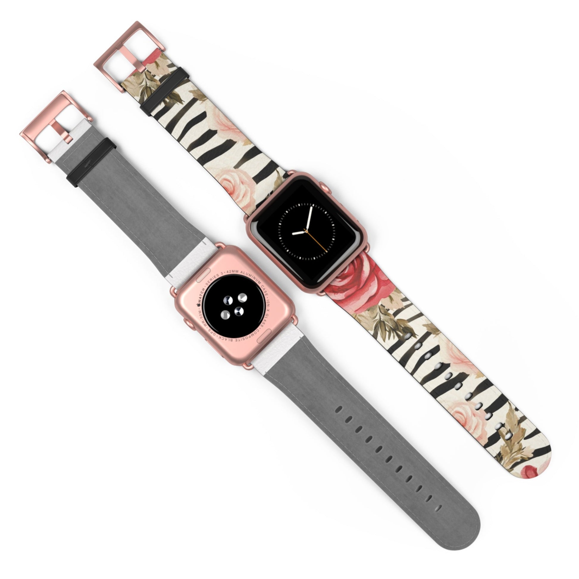 Floral Zebra Print Apple Watch Band, Artsulli - Art is Long, Life is Short, Accessories, , , , , , , 