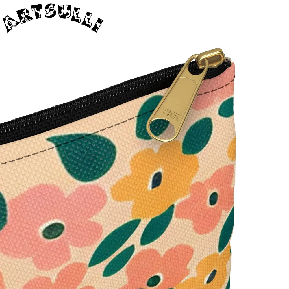 Floral Zipper Pouch, Artsulli - Art is Long, Life is Short, Bags, , , , , , , 