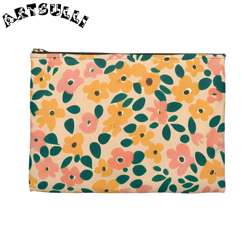 Floral Zipper Pouch, Artsulli - Art is Long, Life is Short, Bags, , , , , , , 