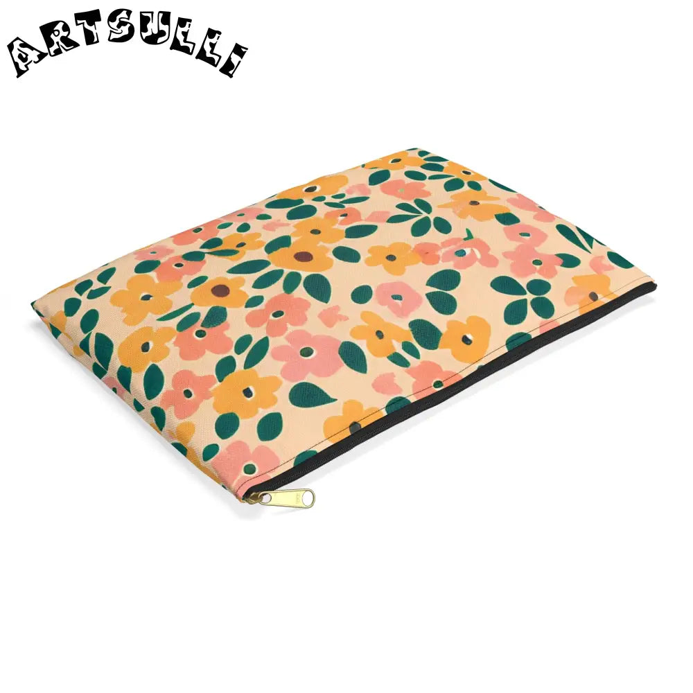 Floral Zipper Pouch, Artsulli - Art is Long, Life is Short, Bags, , , , , , , 