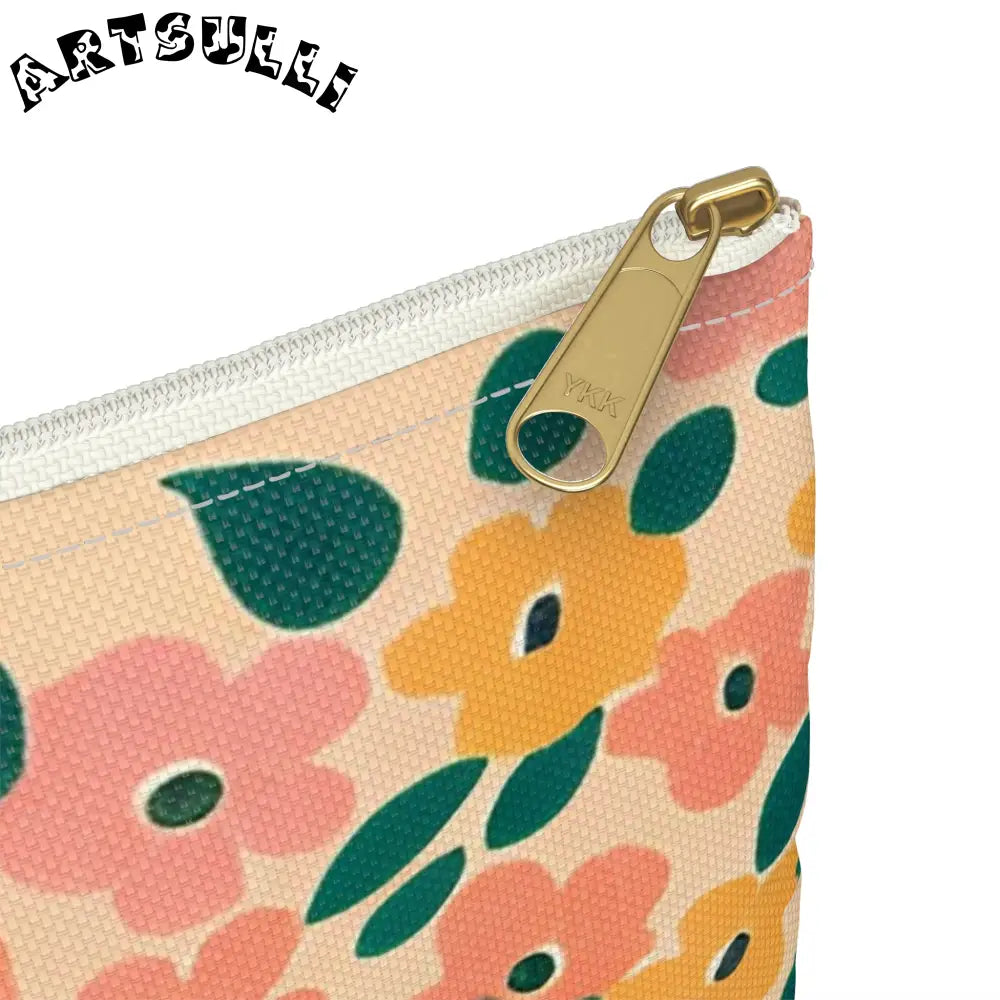 Floral Zipper Pouch, Artsulli - Art is Long, Life is Short, Bags, , , , , , , 