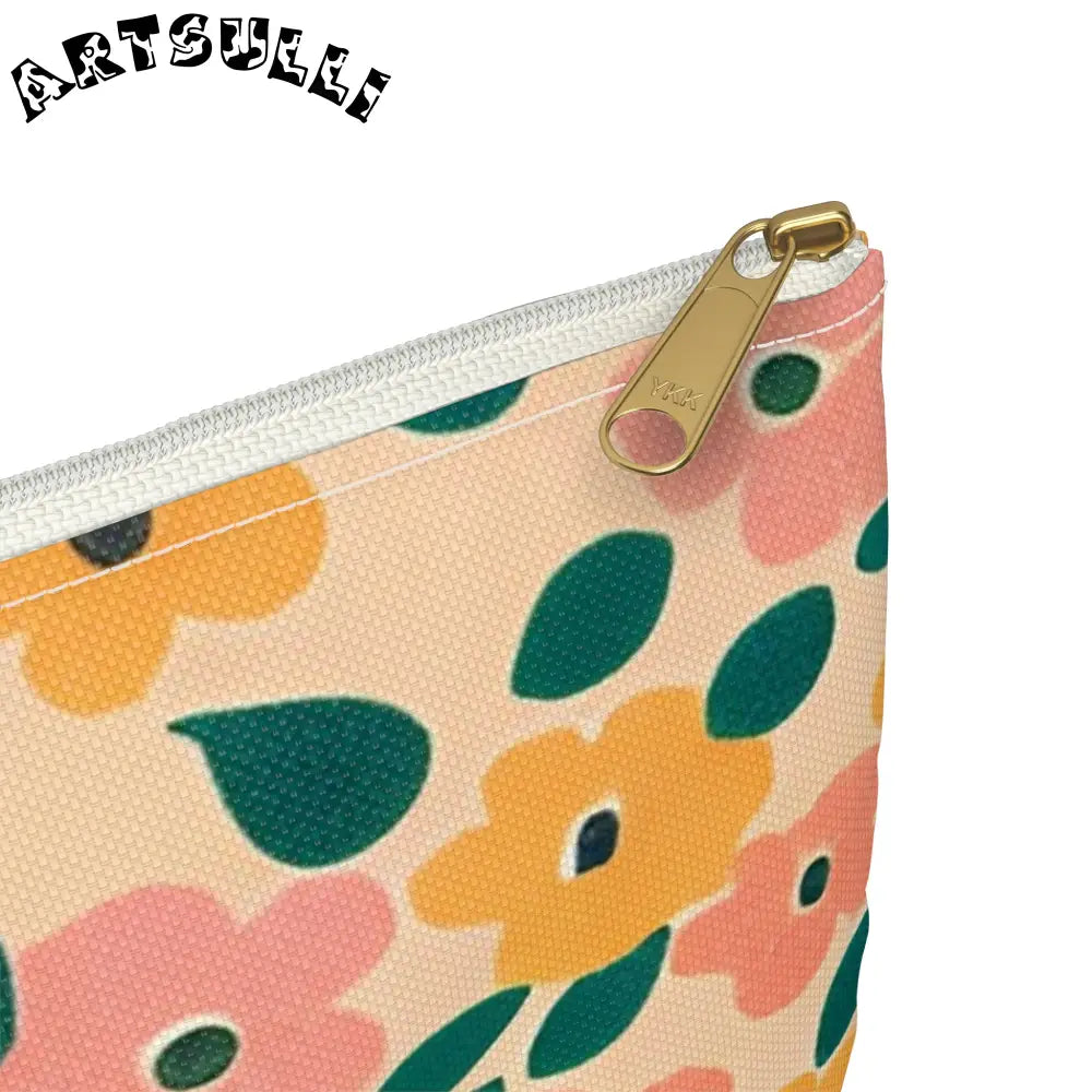 Floral Zipper Pouch, Artsulli - Art is Long, Life is Short, Bags, , , , , , , 