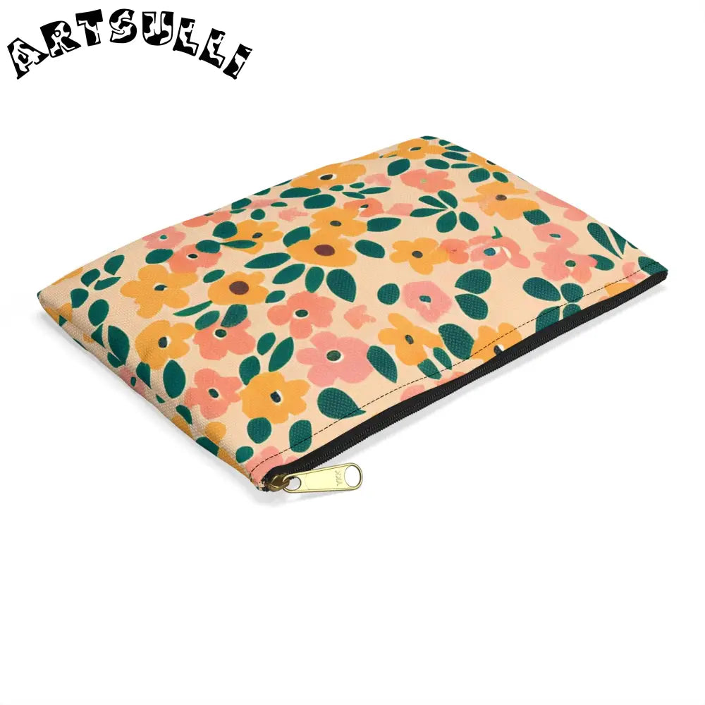 Floral Zipper Pouch, Artsulli - Art is Long, Life is Short, Bags, , , , , , , 